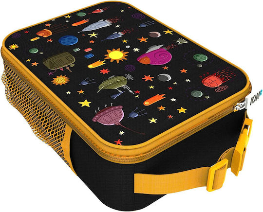 Ion8 Lunch Bag Σχολικό Ισοθερμικό Τσαντάκι Φαγητού Χειρός 4.2lt Μαύρο 19.5x8x26.5εκ.