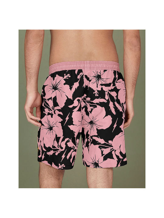 Lightning Bolt Men's Swimwear Bermuda Pink with Patterns