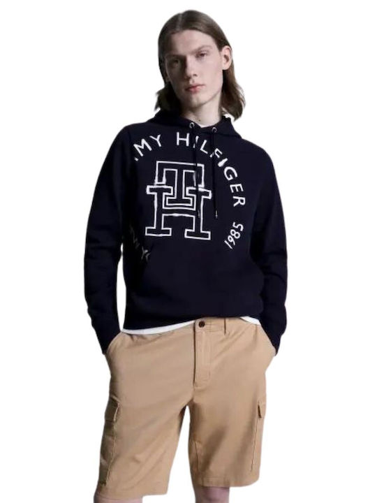 Tommy Hilfiger Φούτερ Navy Μπλε με Κουκούλα