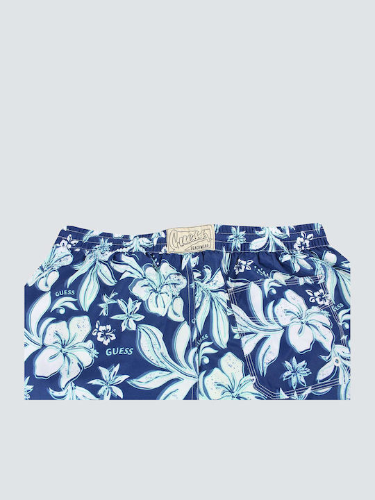 Men's Swimwear Shorts Blue with Patterns