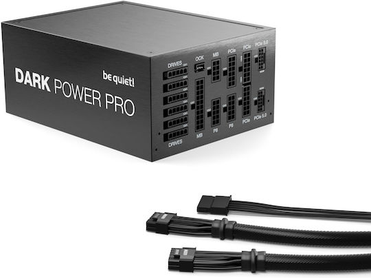Be Quiet Dark Power Pro 13 1300W Black Computer Power Supply Full Modular 80 Plus Titanium
