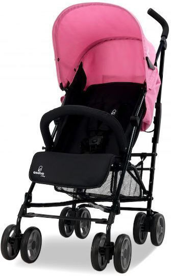 Asalvo Trotter Plus Umbrella Stroller Suitable for Newborn Black Pink 7.3kg