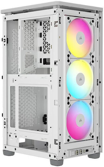 Corsair 2000D RGB Airflow iCUE Mini Tower Κουτί Υπολογιστή Λευκό