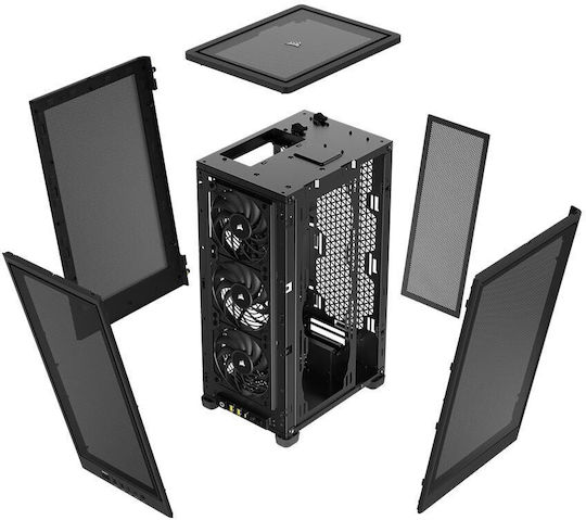 Corsair 2000D Airflow Mini Tower Κουτί Υπολογιστή Μαύρο