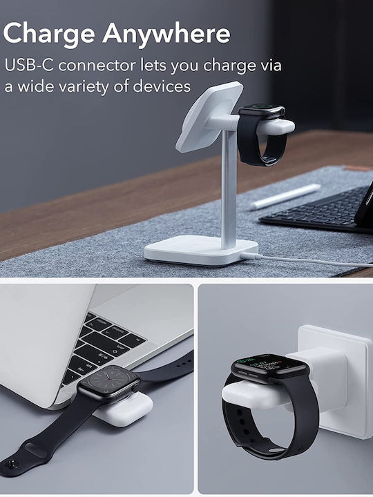 ESR Portable Wireless Charger Wearable Charger Apple Watch Whiteς