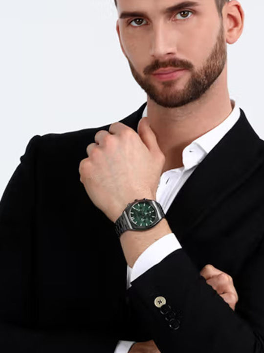 Trussardi Metropolitan Men's Watch 42mm Battery with Gray Metal Bracelet