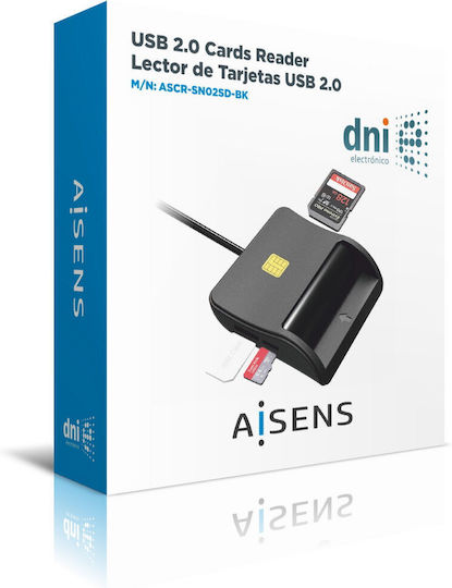 Aisens Card Reader USB 2.0 for /S/D/ /m/i/c/r/o/S/D/ / / / /