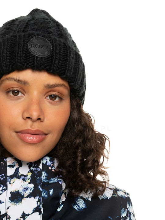 Tram Beanie Γυναικείος Σκούφος Πλεκτός σε Μαύρο χρώμα