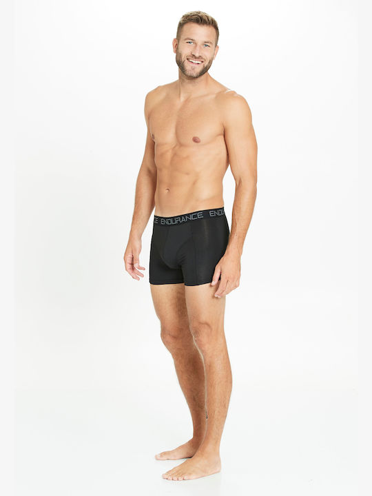 Endurance Boxershorts Brighton M Bamboo Boxershorts 2er-Pack - 1001 Schwarz