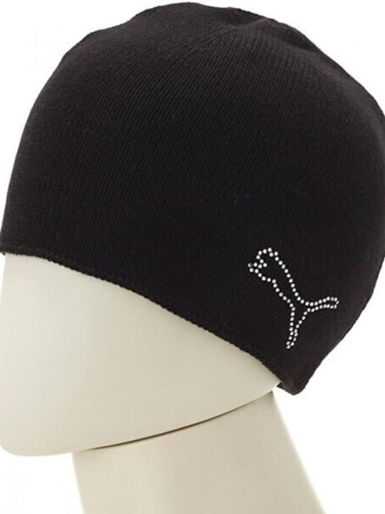 Beanie Γυναικείος Σκούφος Πλεκτός σε Μαύρο χρώμα