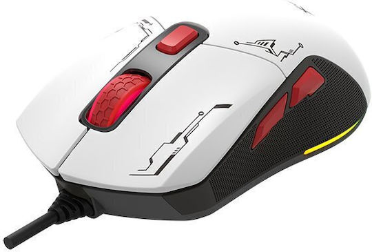 Xtrike Me GM-316W RGB Gaming Ποντίκι 7200 DPI Λευκό