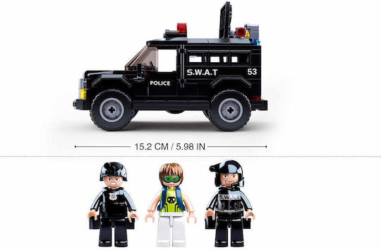 Sluban Building Blocks Police Swat For Age 6+ 293 Pieces
