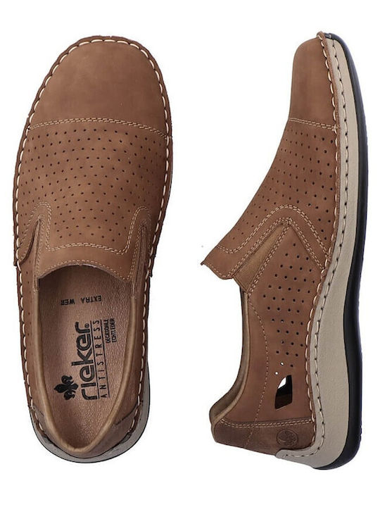 Leder Herren Slip-Ons Braun