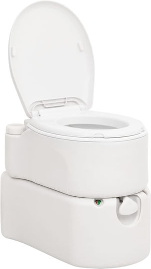 vidaXL Chemical Toilet Integrated from HDPE & Enamel 24lt