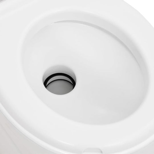 vidaXL Chemical Toilet Integrated from HDPE & Enamel 24lt