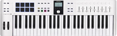 Arturia Midi Keyboard KeyLab Essential MKIII με 49 Πλήκτρα σε Λευκό Χρώμα