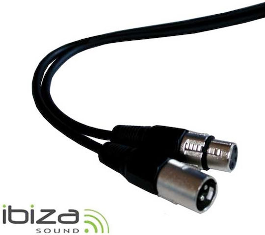 Ibiza Sound CM10XXF XLR male to XLR female 10m Cable (CM10XXF)