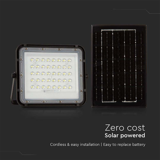 V-TAC Waterproof Solar LED Floodlight 6W Natural White 4000K IP65