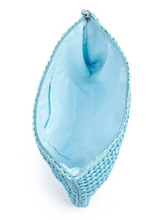 Set Straw Women's Clutch Light Blue
