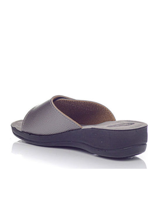 Platforme Dama Anatomici Tip Slip On Argintiu