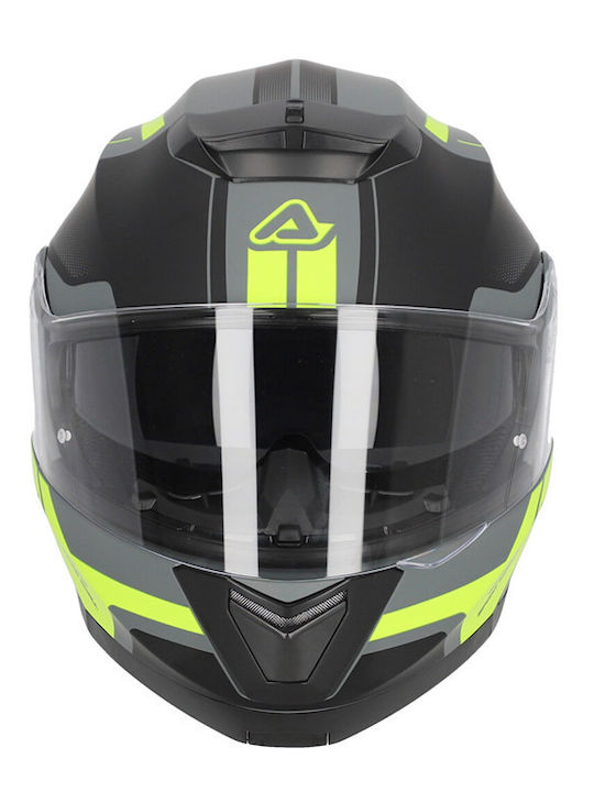 Acerbis Serel SV Full Face Helmet ECE 22.06 1650gr Black / Yellow Fluo 25201.444