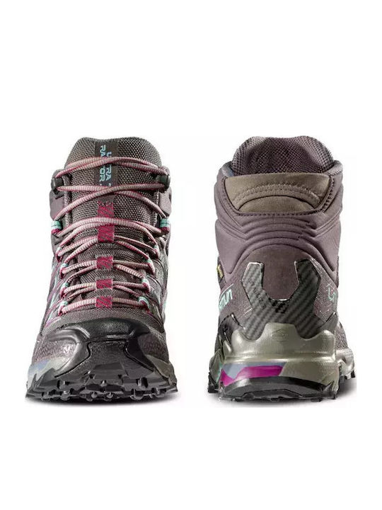La Sportiva Ultra Raptor II Mid Wide GTX Women's Hiking Waterproof Boots With Gore-Tex Membrane Carbon Iceberg