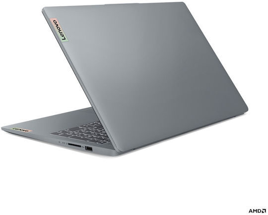 Lenovo IdeaPad Slim 3 15ABR8 15.6" IPS (Ryzen 5-7530U/8GB/512GB SSD/W11 S) Арктическо сиво (GR Клавиатура)