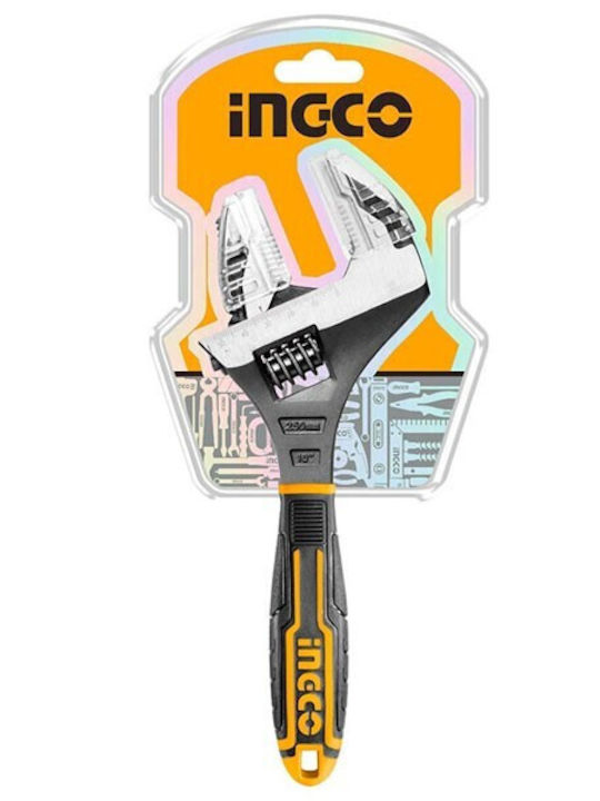 Ingco French Wrench with Adjustable Opening 52mm and Anti-Slip Handle 250mm
