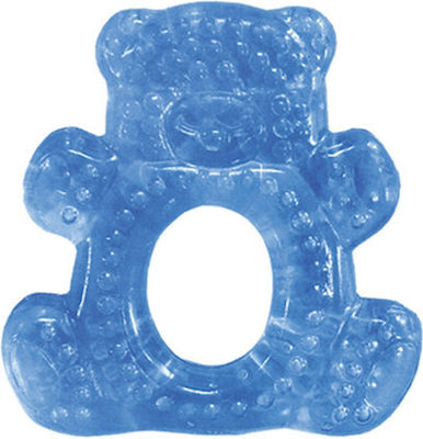 Lorelli Bear Beißring für Zahnen mit Gel aus Silikon für 3 m+ Blau 1Stück