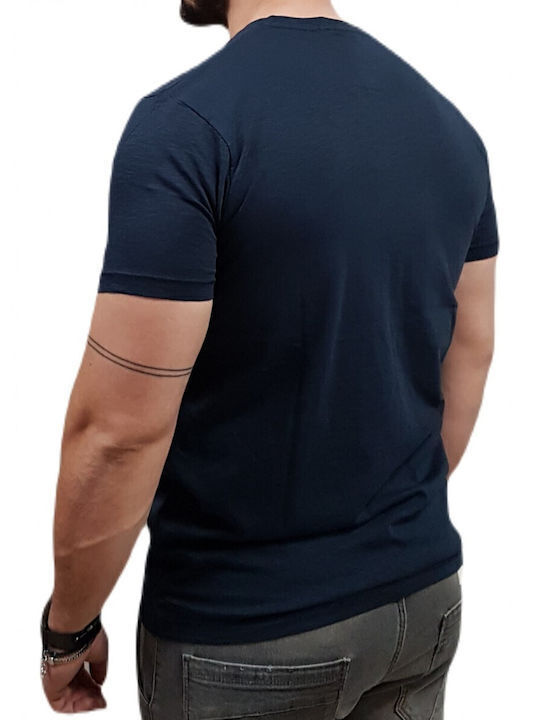 Rebase 231.RTS.035 T-shirt Navy Μπλε