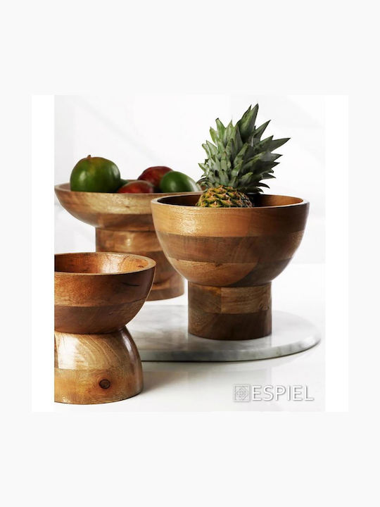 Espiel Mango Decorative Bowl Brown 20.3x20.3x24.1cm