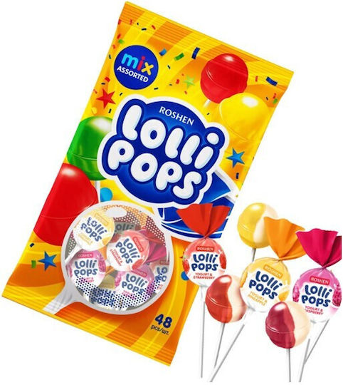 Roshen Lollipop with Cocktail Fruit Mix Flavour 920gr