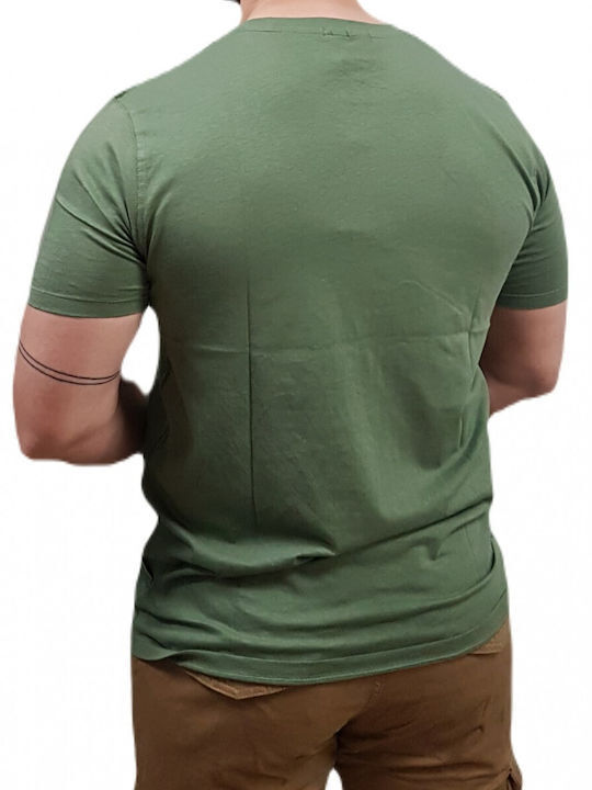 Rebase 231.RTS.025 Men's Short Sleeve T-shirt Khaki RTS-025