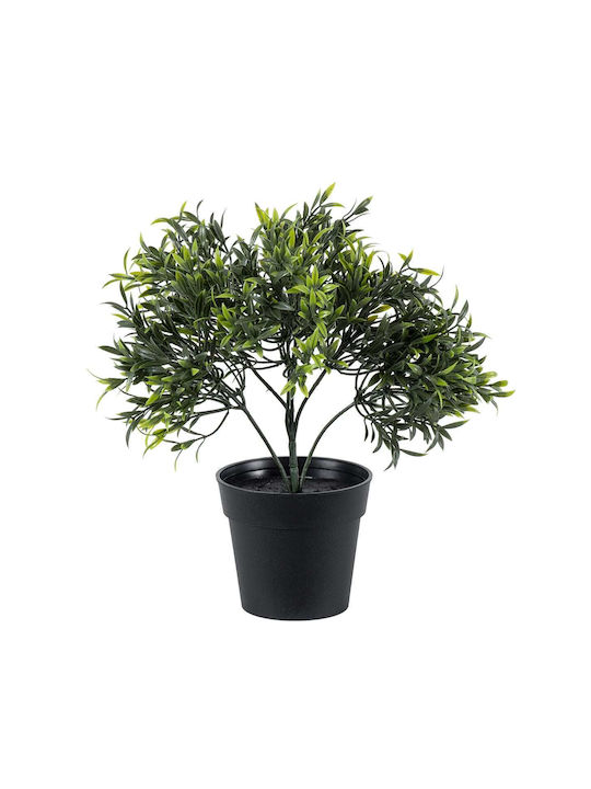 GloboStar Künstliche Pflanze im Topf Bamboo Artificial Garden BABY Grün 30cm 1Stück