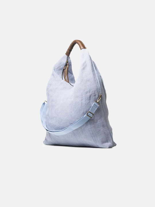 InShoes Leather Women's Bag Hand Light Blue