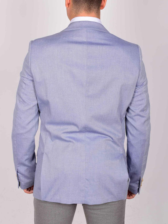 Scotch & Soda Men's Suit Jacket Regular Fit Light Blue