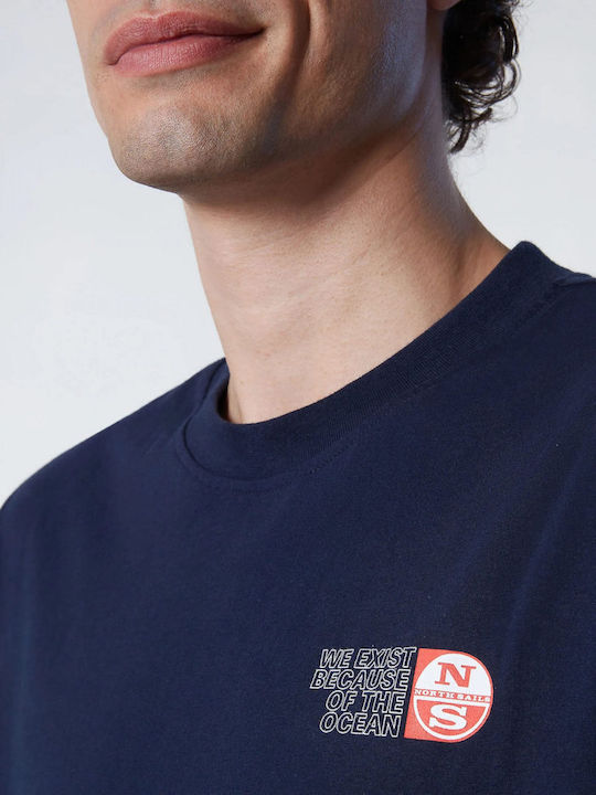 T-shirt Navy Μπλε