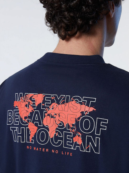 T-shirt Navy Μπλε