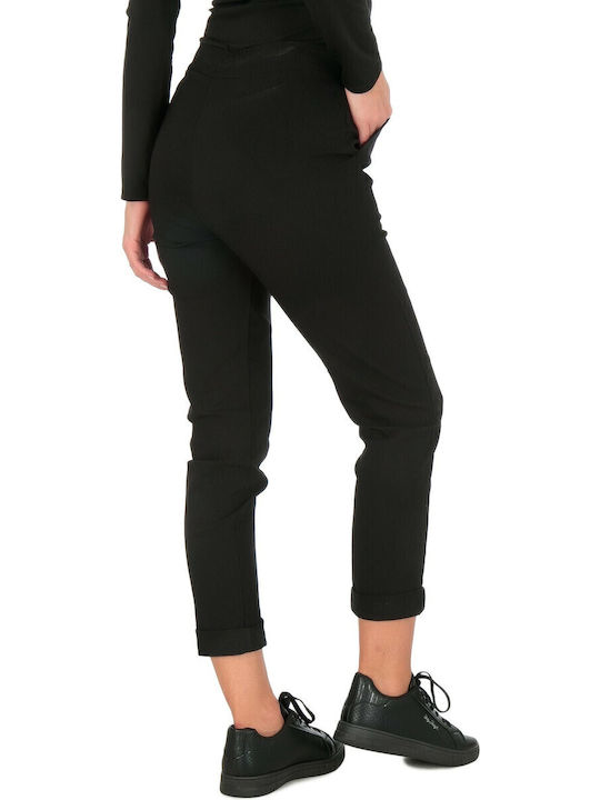 Damen Stoff Hose Schwarz PNT-11826 (BLK)