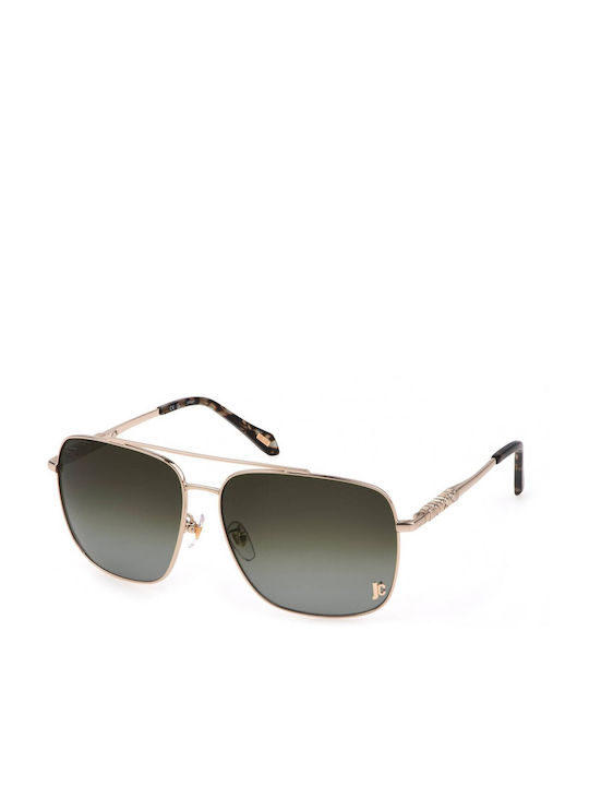 Just Cavalli Men's Sunglasses with Gold Metal Frame and Brown Gradient Lenses SJC030 0493