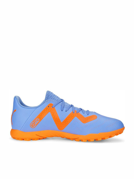 PUMA Future Play Ποδοσφαιρικά Παπούτσια με Σχάρα TT Blue Glimmer / Puma White / Ultra Orange