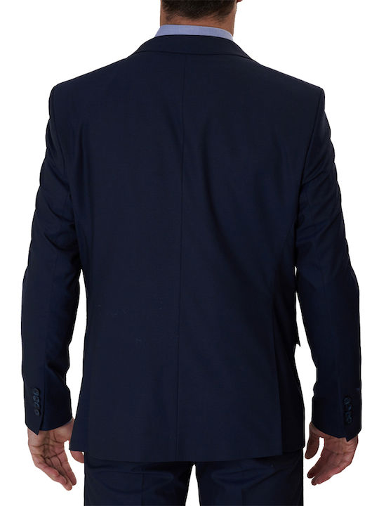 Dors Men's Suit Jacket Regular Fit Navy Blue