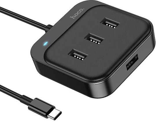 Hoco HB31 Hub 4 Θυρών USB 2.0 με σύνδεση USB-C