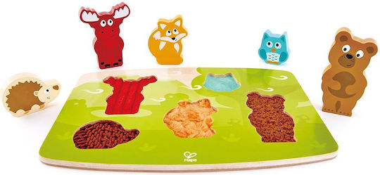 Lemnos Puzzle pentru Copii cu Îmbinări Animale Sălbatice pentru 2+ ani+ Ani 5buc Hape