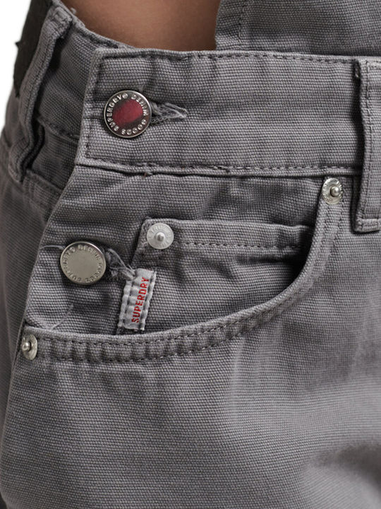 Vintage Canvas Damen Jumpsuit Denim Workwear Grey