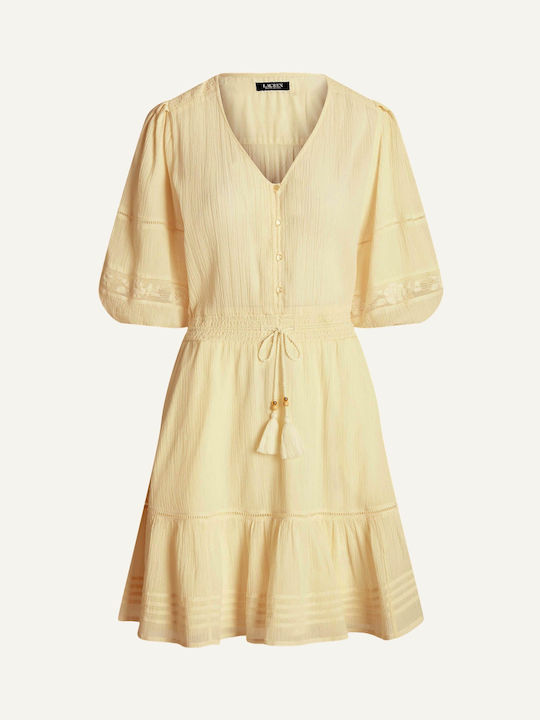 Ralph Lauren Summer Mini Dress Beige