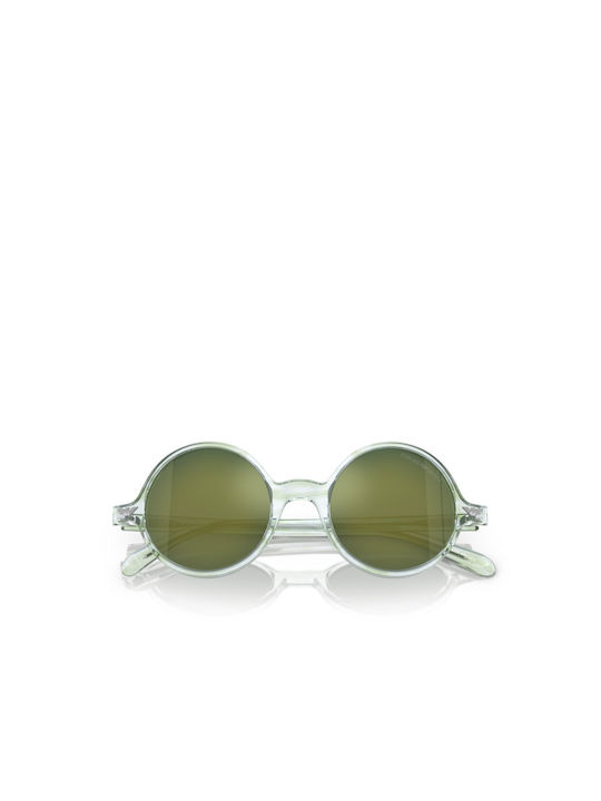 Emporio Armani Men's Sunglasses with Transparent Plastic Frame and Green Lens EA501M 60216R