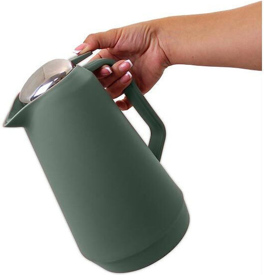 Plastic Thermos Bottle Jug 1L Green