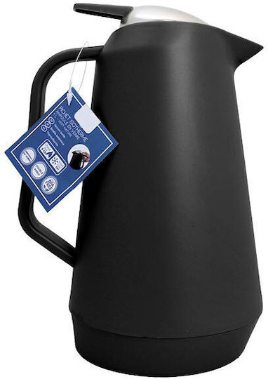 Aria Trade Thermosflasche Kunststoff 1l Schwarz