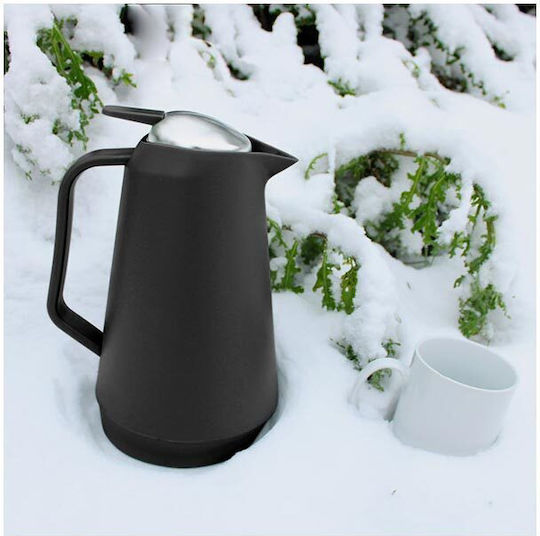 Aria Trade Thermosflasche Kunststoff 1l Schwarz